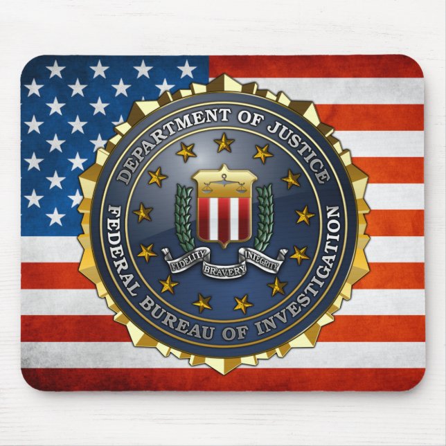 FBI Emblem Mouse Mat (Front)