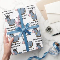 FBI Federal Burro of Investigation Donkey Cartoon