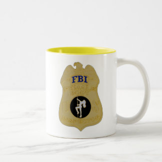 fbi female body inspector Two-Tone coffee mug