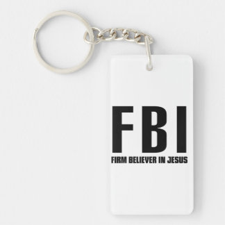 FBI Firm Believer in Jesus Key Ring
