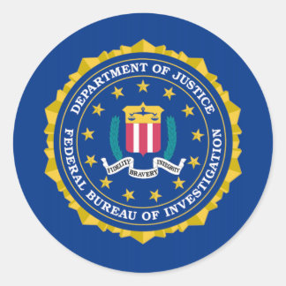 FBI Flag Classic Round Sticker