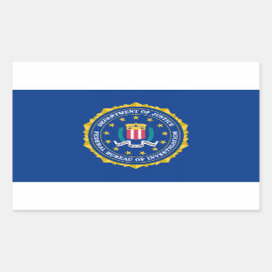 FBI Flag Rectangular Sticker
