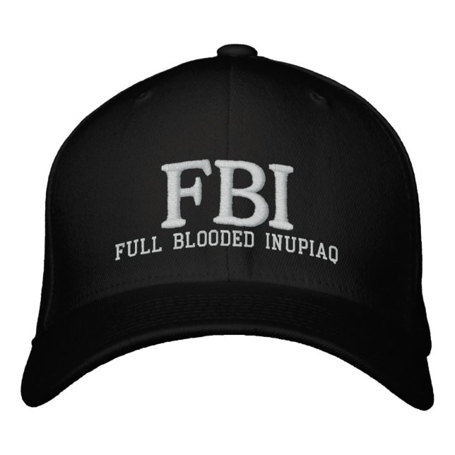 FBI FULL BLODDED INU EMBROIDERED HAT (Front)