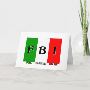 FBI Full Blooded Italian Holiday Card