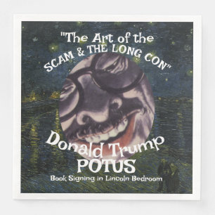 FBI ICE CBP Trump POTUS Scam Con Art Book Sign 10 Napkin