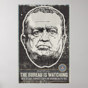 FBI J Edgar Hoover Propaganda Print