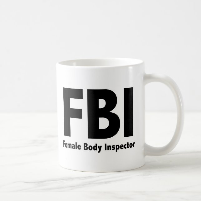 FBI Mr Funny Rude Humour Coffee Mug (Right)
