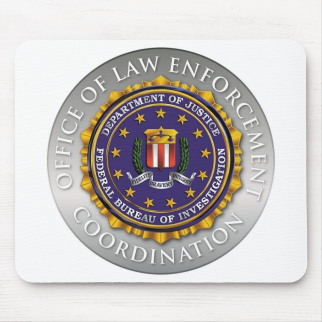 FBI Office of Law Enforcement Mouse Mat (Front)