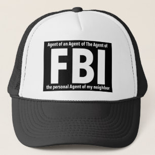 FBI Print Novelty: Humour Design Trucker Hat