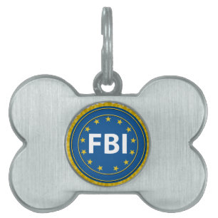 FBI Seal Pet Name Tag