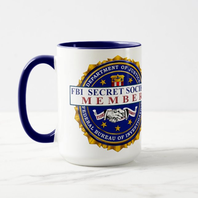 FBI SECRET SOCIETY COVFEFE JUMBO MUG (Left)