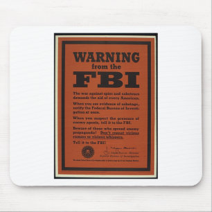 FBI Warning Mouse Mat