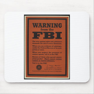 FBI Warning Mouse Mat