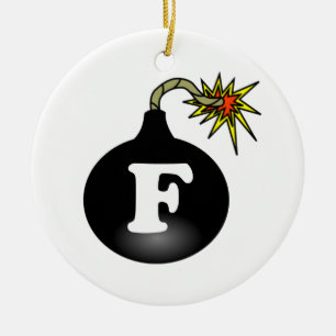 FBomb Classic Ceramic Tree Decoration