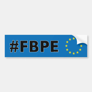 #FBPE Follow Back Pro EU anti-Brexit Bumper Sticker