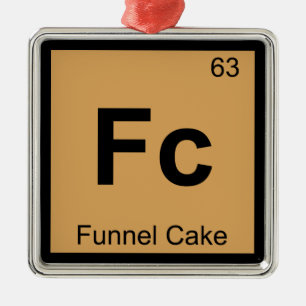 Fc - Funnel Cake Chemistry Periodic Table Symbol Metal Tree Decoration