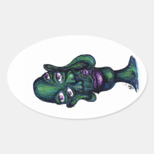 fc oval sticker