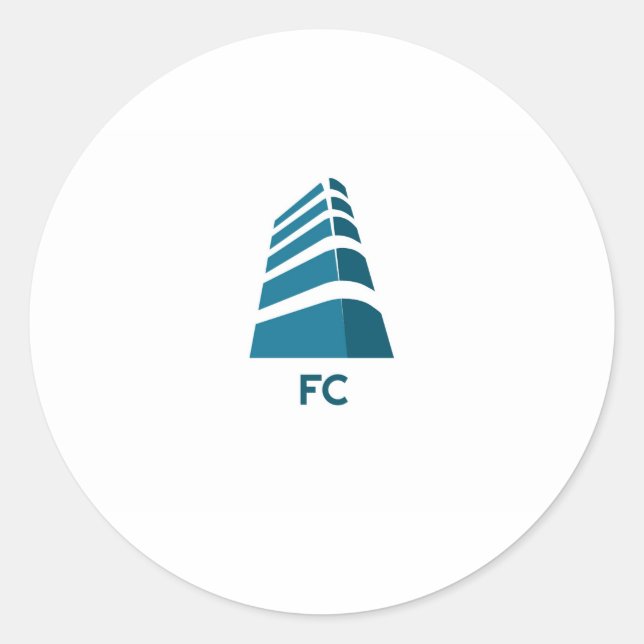 fc sport classic round sticker (Front)