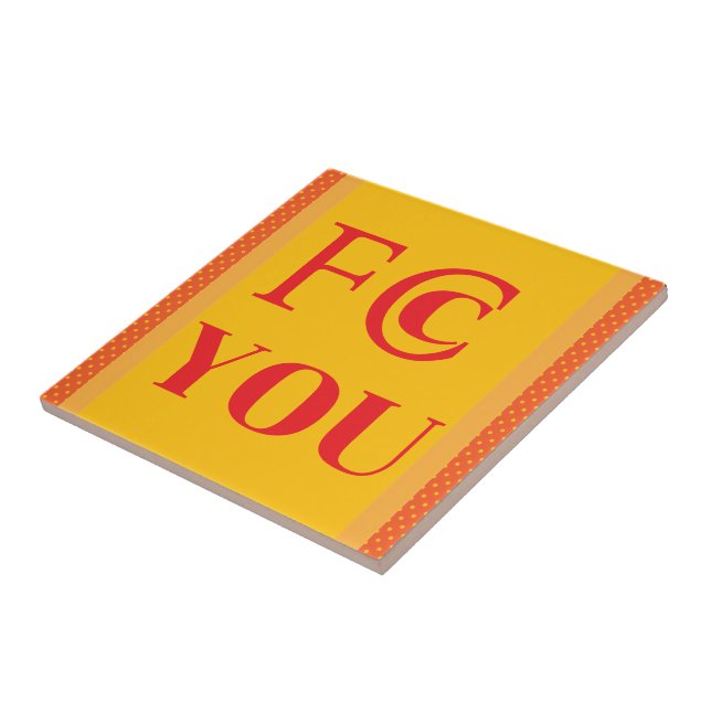 FCC YOU Ceramic Tile (Side)