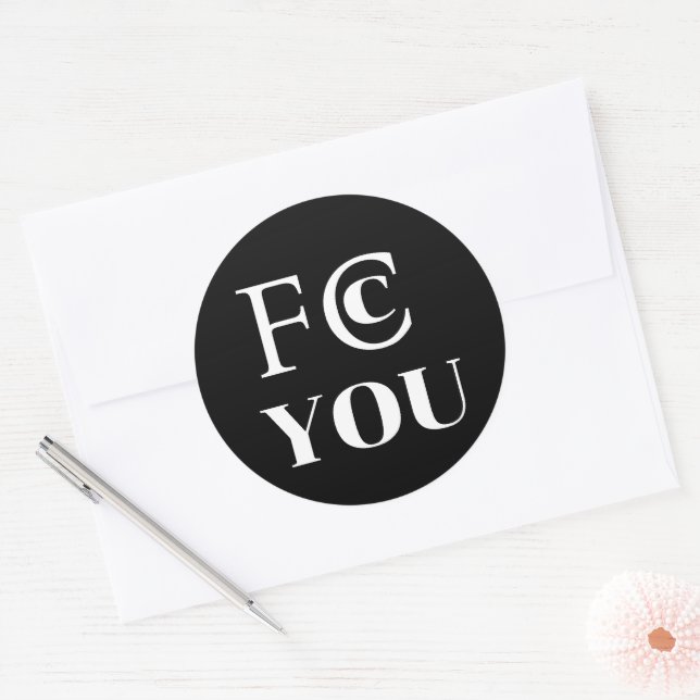 FCC YOU Sticker (Envelope)