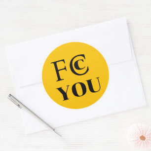 FCC YOU Sticker