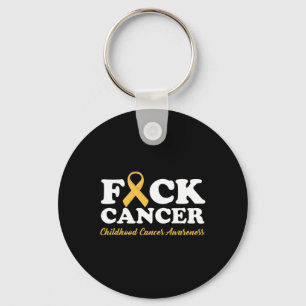 Fck Cancer Childhood Cancer Awareness Gifts Key Ring