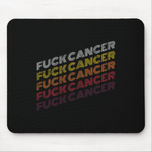 Fck Cancer Vintage Retro Breast Cancer Awareness G Mouse Mat