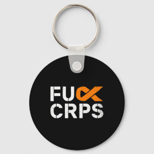 Fck Crps Rsd Awareness Orange Ribbon Warrior Suppo Key Ring