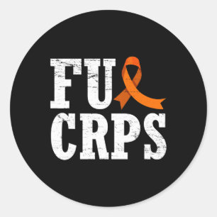 Fck CRPS Warrior Supporter RSD CRPS Awareness Classic Round Sticker