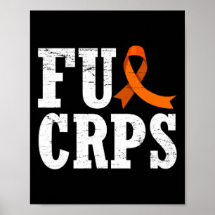 Fck Crps Warrior Supporter Rsd Crps Awareness Poster