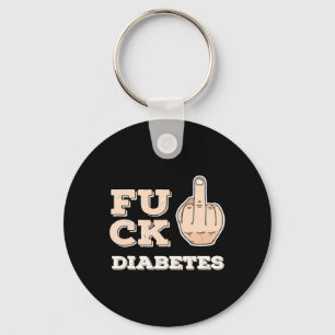 Fck Diabetes - Fighter Warrior Awareness - Middle Key Ring