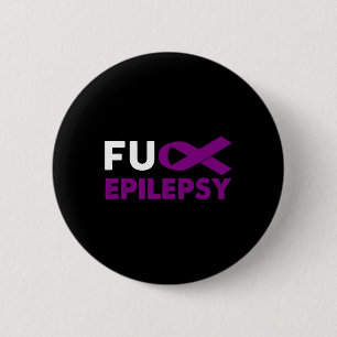 Fck Epilepsy Awareness Support Survivor Gift 6 Cm Round Badge