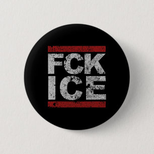 Fck Ice Distressed 6 Cm Round Badge