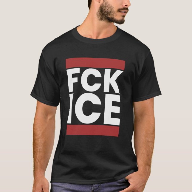 FCK ICE No Human is Illegal Protest Activist Tee (Front)