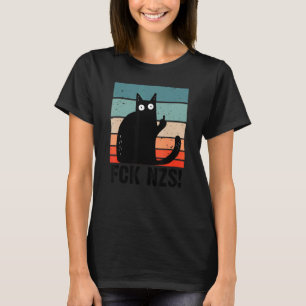 Fck Nzs Cat Against Racism Fancy Dress Fck Nzs T-Shirt