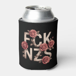 FCK NZS Flowery Against Right No Nazis Lgbtq+ Can Cooler