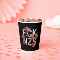 FCK NZS Flowery Against Right No Nazis Lgbtq+