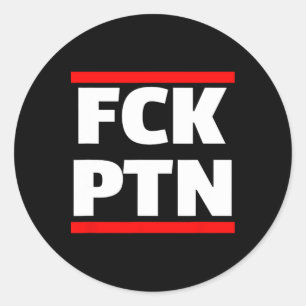 Fck Ptn I Stand With Ukraine Classic Round Sticker