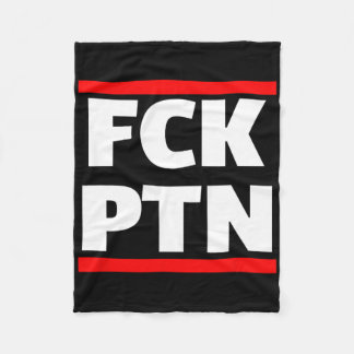Fck Ptn I Stand With Ukraine Fleece Blanket