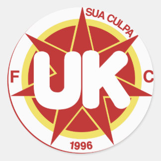 FCRedsticker Classic Round Sticker