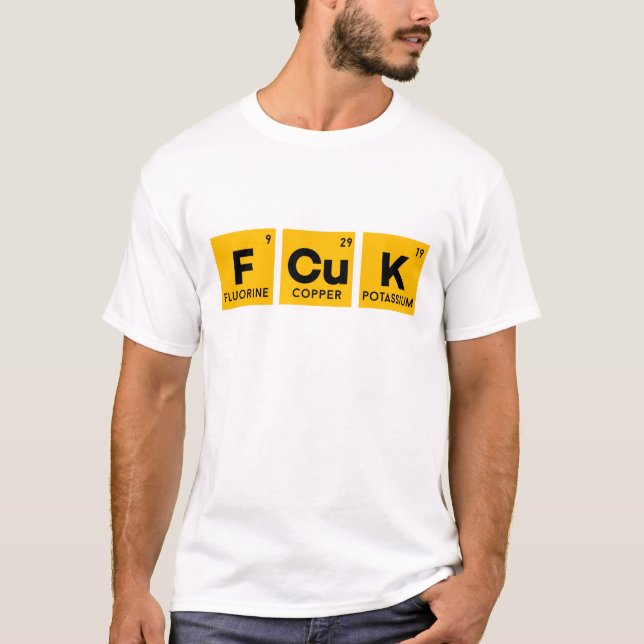 FCUK Periodic Table & I DONT GIVE A FOX SHIRT (Front)