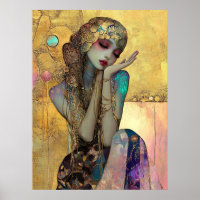 *~* FD2 34 Ornate Nouveau Fantasy Ethereal Woman