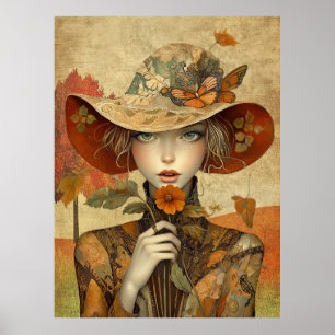 *~* FD2 Autumn Girls Fall Retro 19 Poster