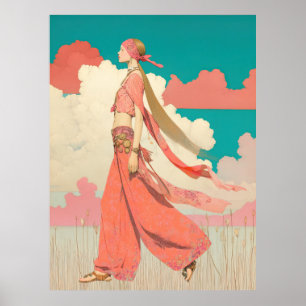 ^~* FD2 Bohemian Boho Cocktail  Glam Woman 8  Poster