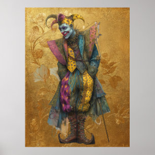 FD2 Circus Clown Art Vintage Retro Carnival art 9 Poster