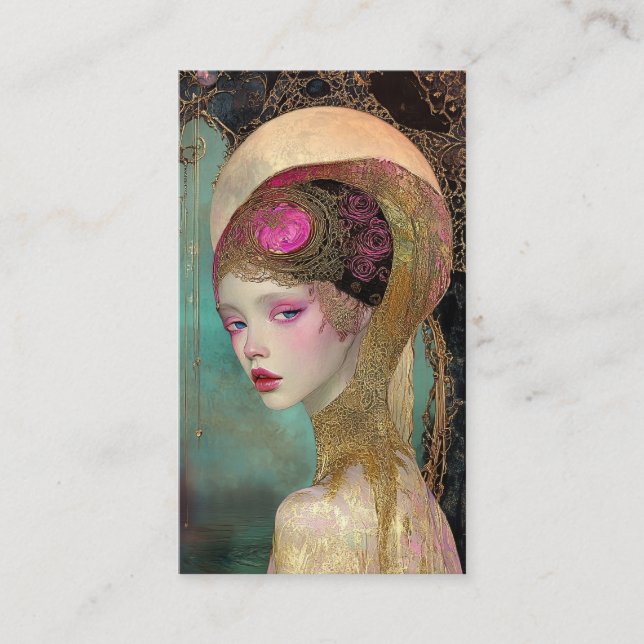 *~* *~* FD2 Nouveau Fantasy Ethereal Dreamlike 9 Business Card (Front)