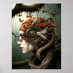 *~* FD3 Earth Keeper NATURE WOMAN  Guardian 7 Poster