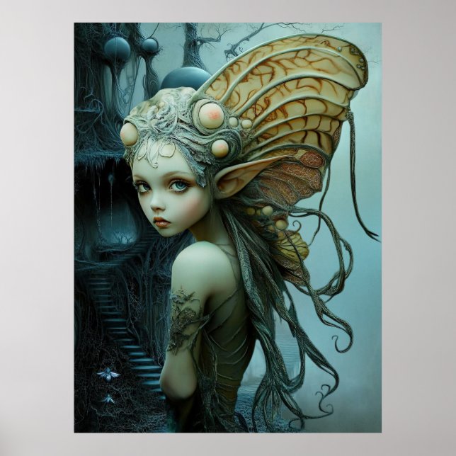 *~* FD3 Magical  Forest Nymph Fantasy 6 Poster (Front)