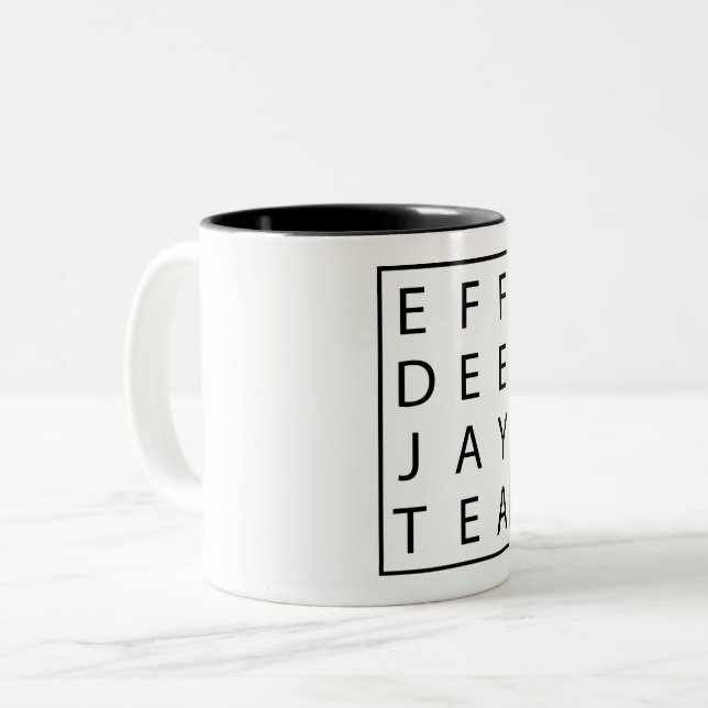 FDJT  Two-Tone COFFEE MUG (Front Left)