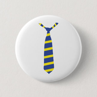 fdp tie nektie yellow blue 6 cm round badge